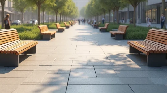 Urban public benches